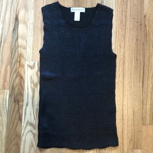 Vintage Christopher & Banks Black Sleeveless Top